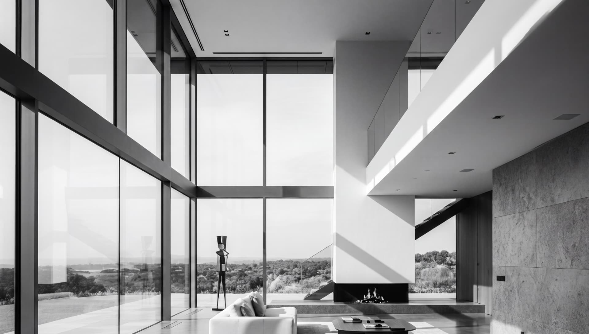 Quiet corner of a private residence with soft daylight